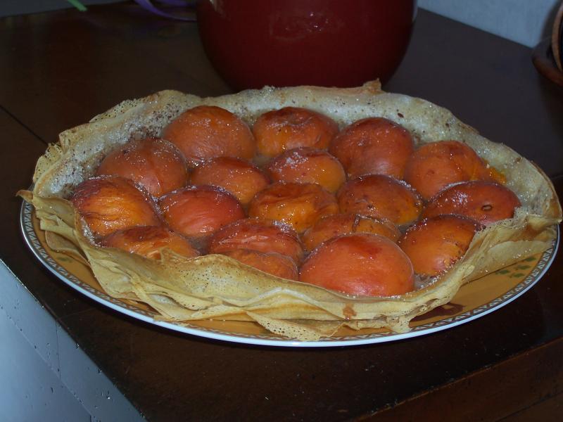 Tarte en Feuilles de Brick aux Abricots