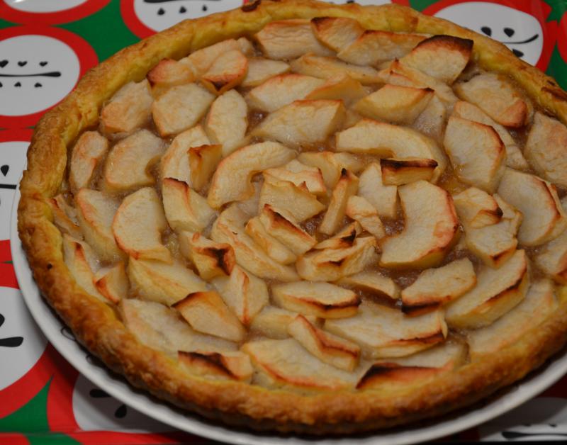 Tarte pommes et crme de marrons