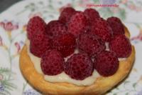 Tartelettes aux Framboises et sa Crme Ptissire  l\'Essence de Banane