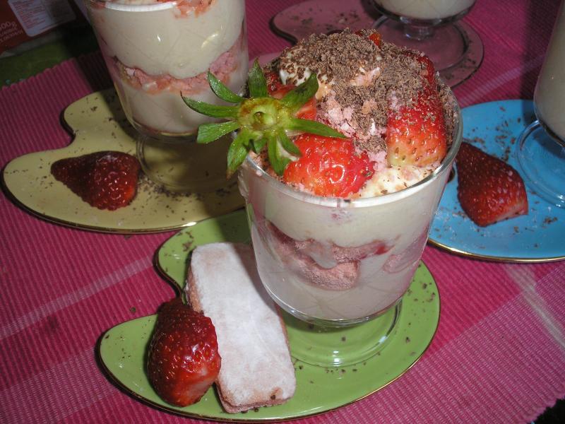 Tiramisu aux Fraises et Biscuits de Reims