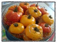 Tomates Farcies au Risotto et à la Ratatouille
