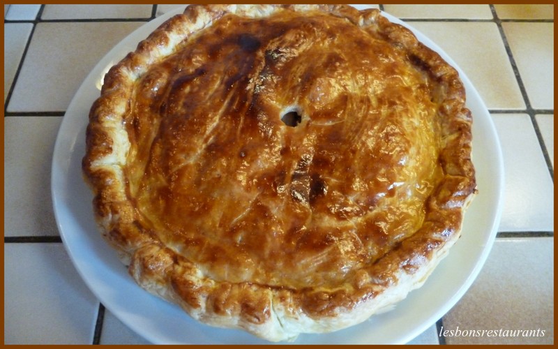 Tourte  la viande et champignons