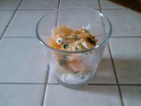 Verrine au Fromage Frais et Truite Fume