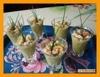 Verrines Avocat-Queue de Langoustines