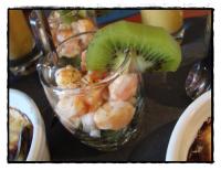 Verrines de Crevettes aux Kiwis