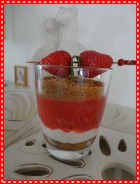 Verrines de Fraises aux Speculoos