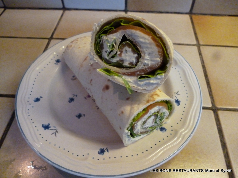 Wraps au saumon fum