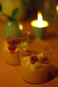 Verres des Iles pour un dessert lger